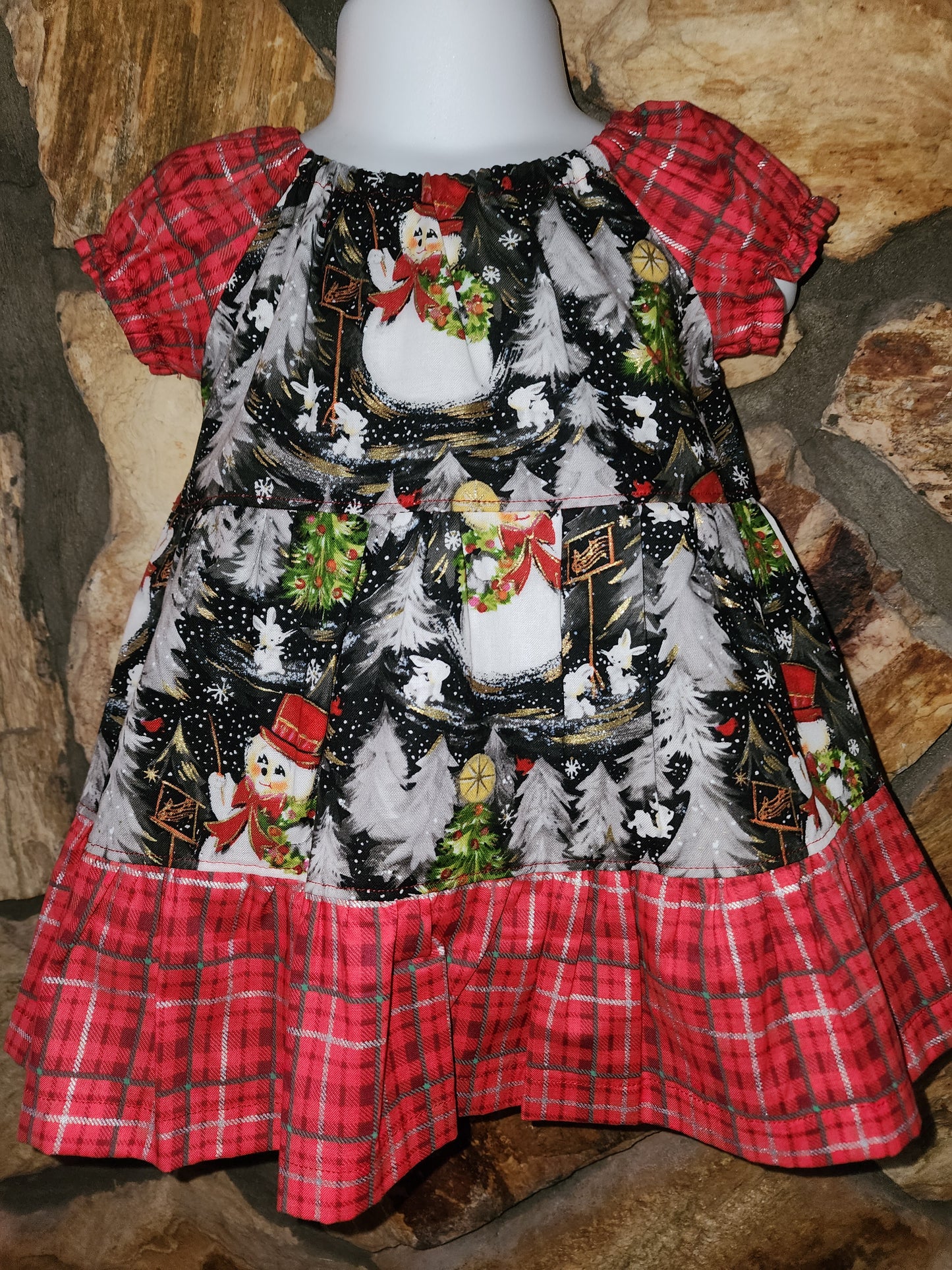 Vintage Feel Snowman Size 3/6m