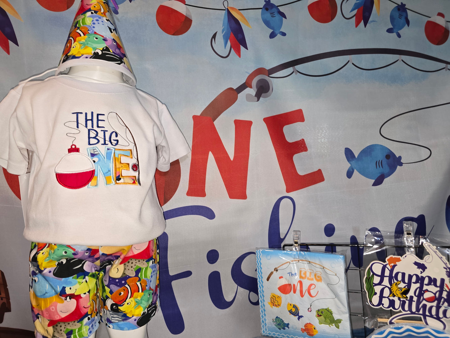 Big One Birthday Hat Banner and Party Supplies