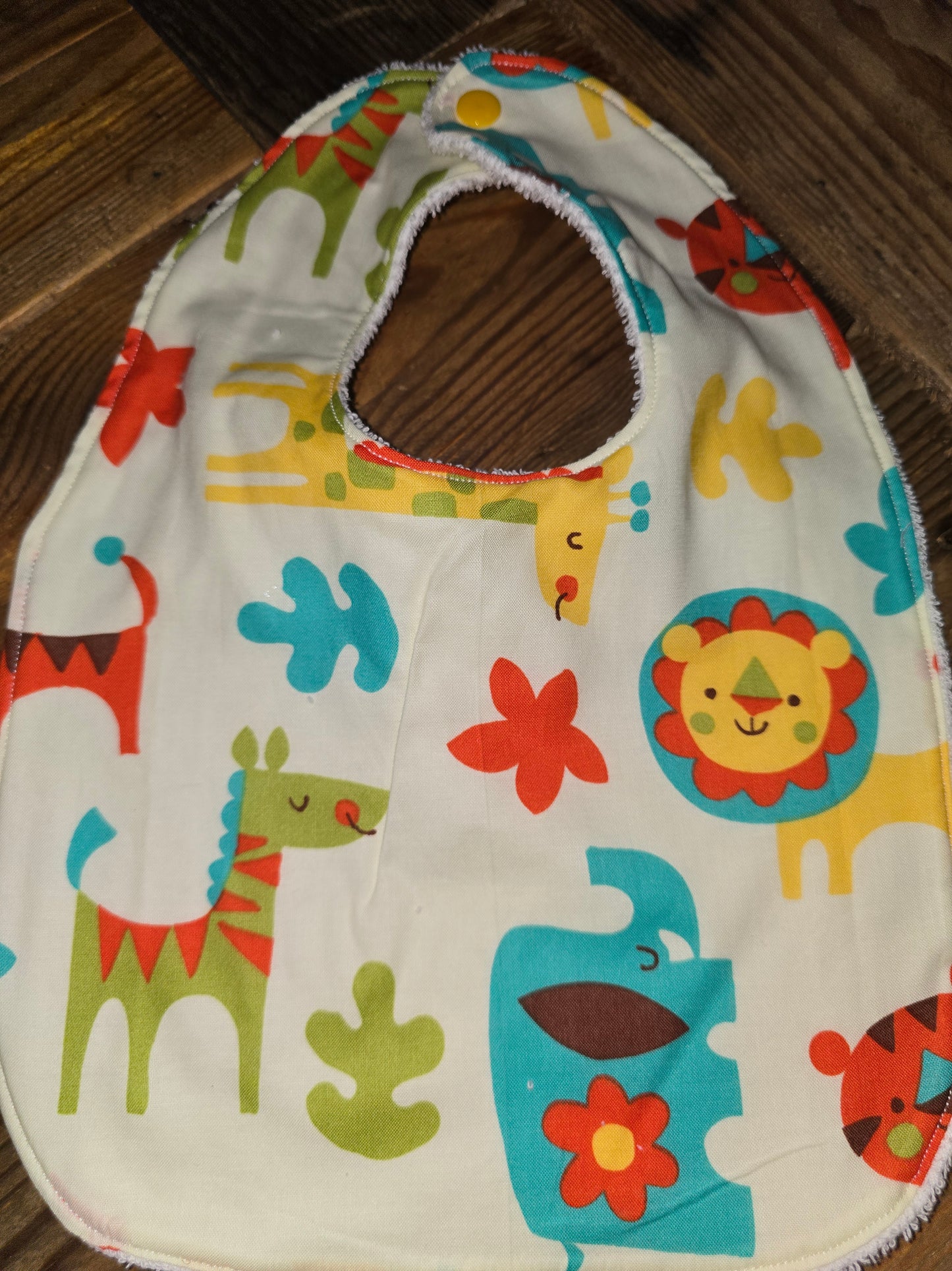 Safari Themed Baby Bib