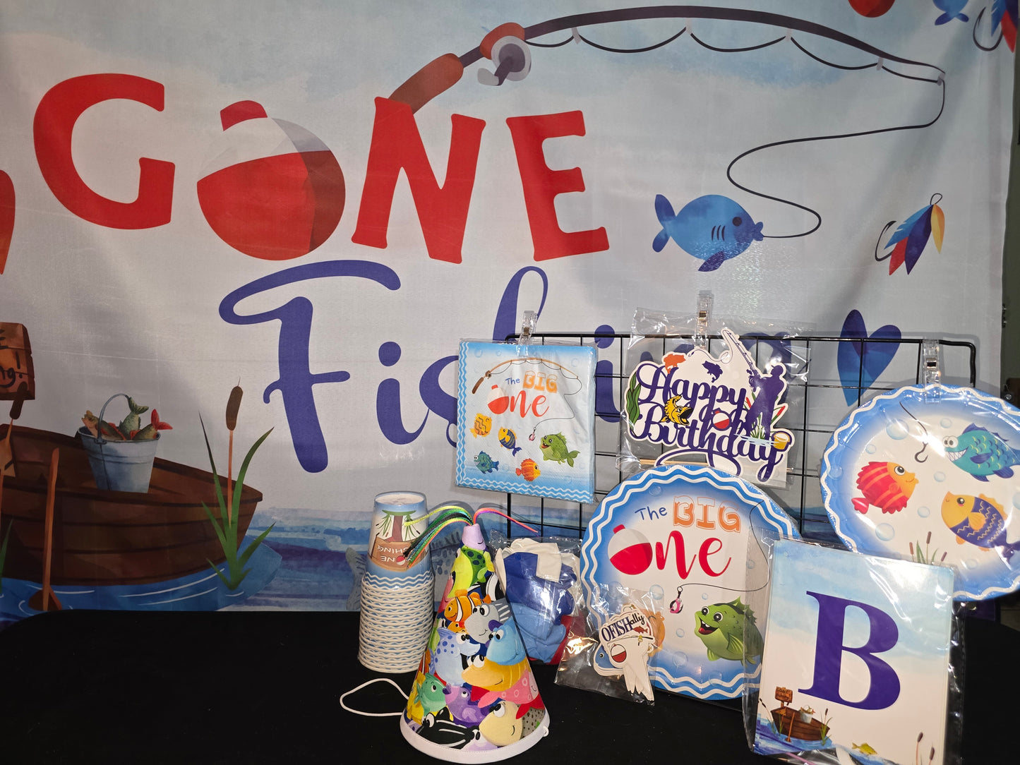 Big One Birthday Hat Banner and Party Supplies