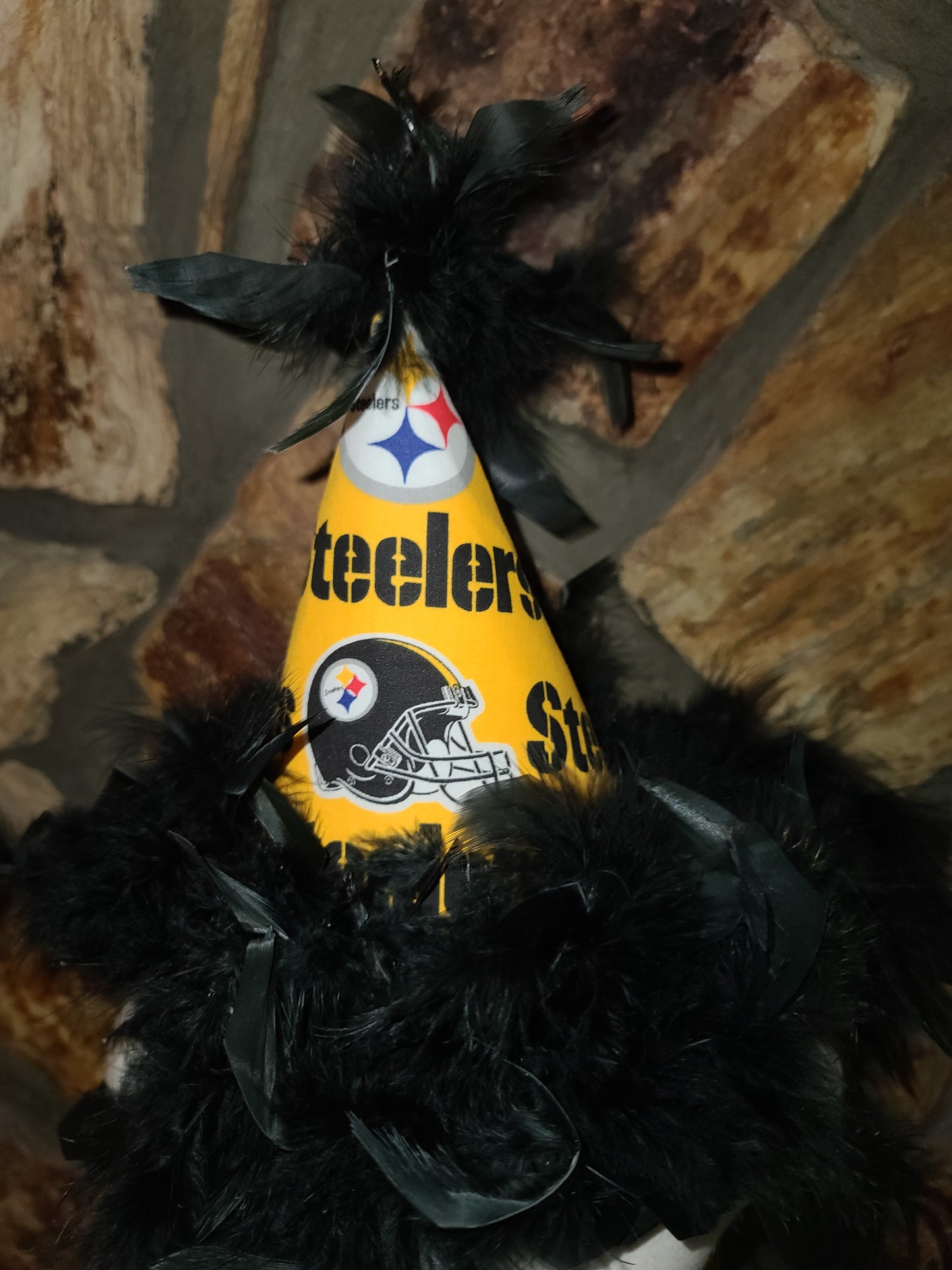 team spirit birthday hat Steelers football themed birthday party hat