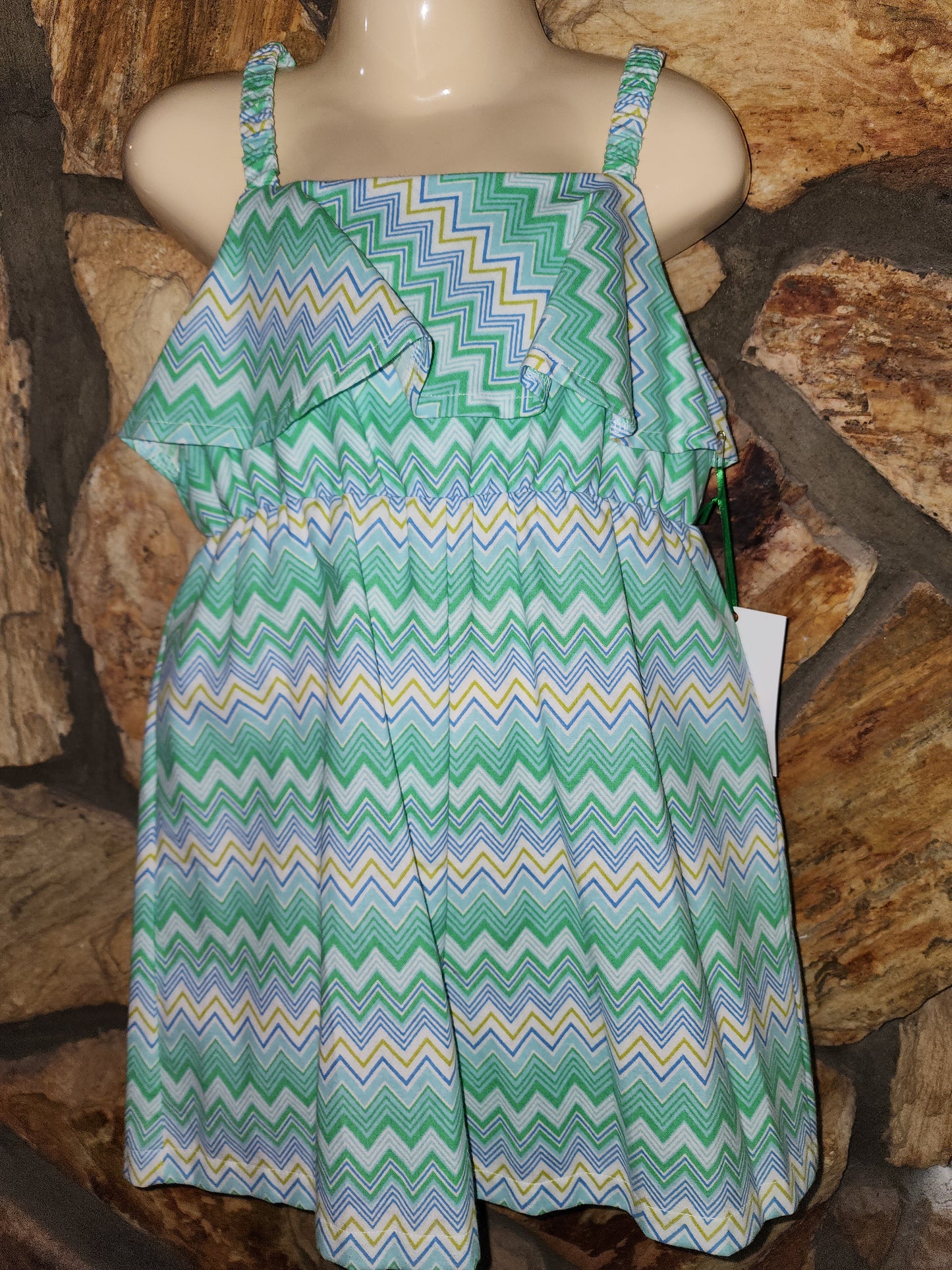 Summer Chevron Size 5 Sunsuit