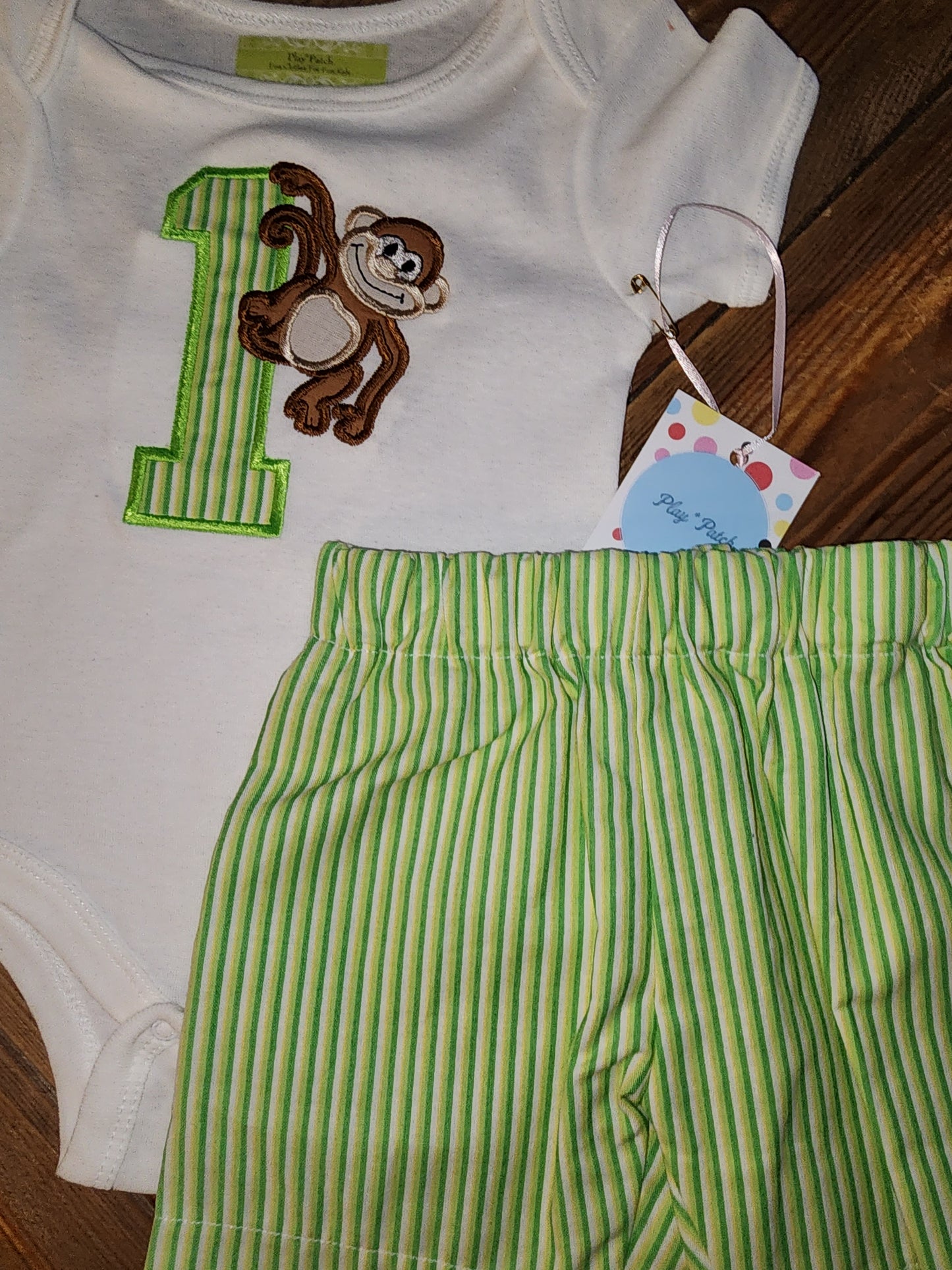 Monkey Size 12m Two Piece Birthday Set