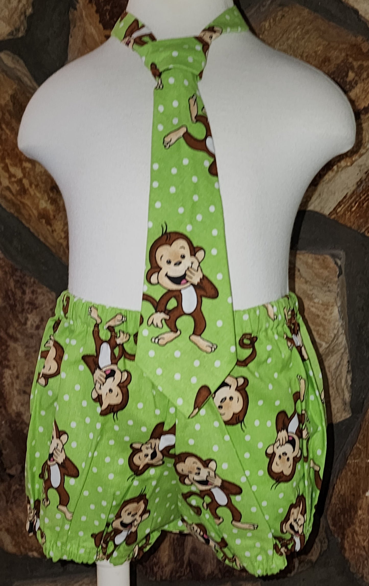 Monkey Size 12/18m Cake Smash Outfit