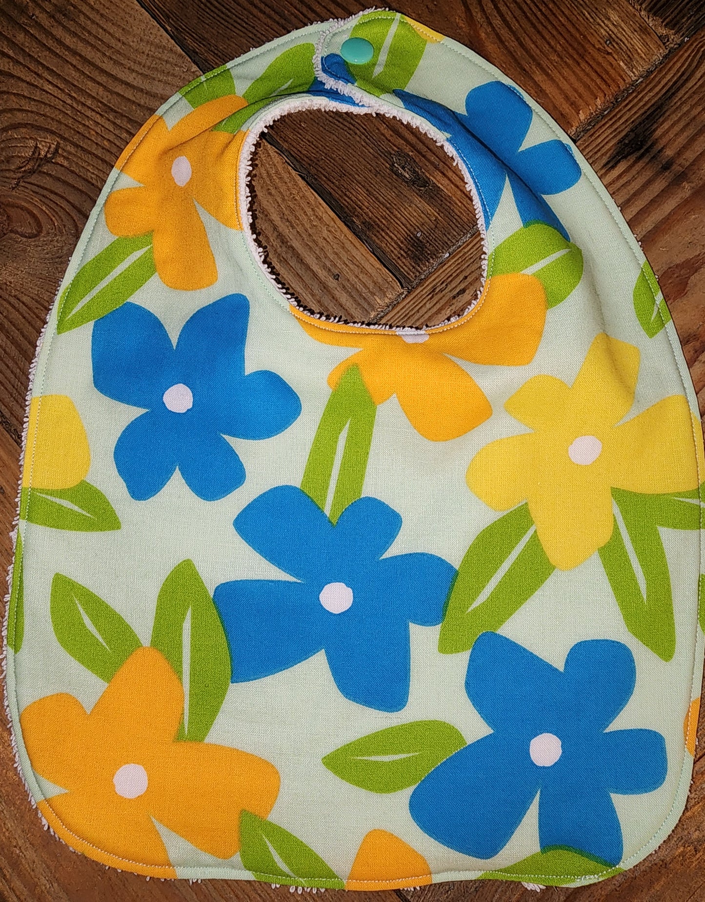 Hawiian Flowers Baby Bib