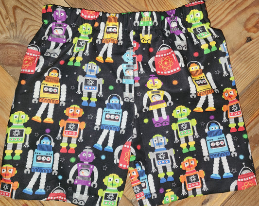 Robot Size 3 Shorts