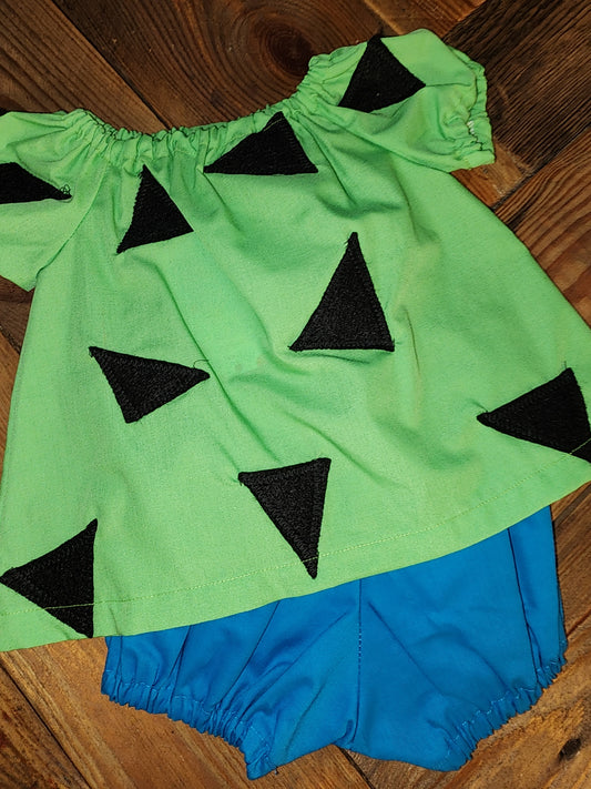 Pebbles Inspired 0/3m Halloween Costume