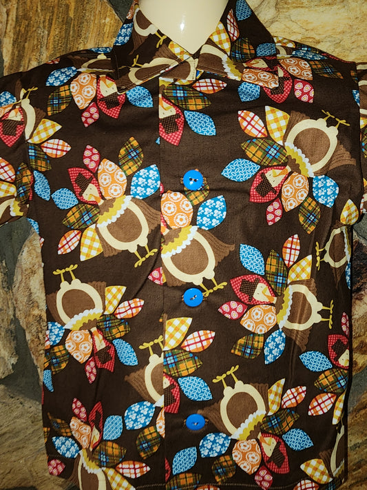 Fall Turkey Size 2 Thanksgiving Shirt