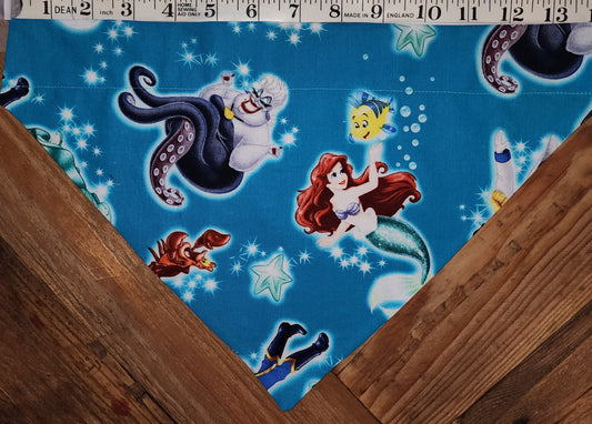 Little Mermaid Large Dog Bandana