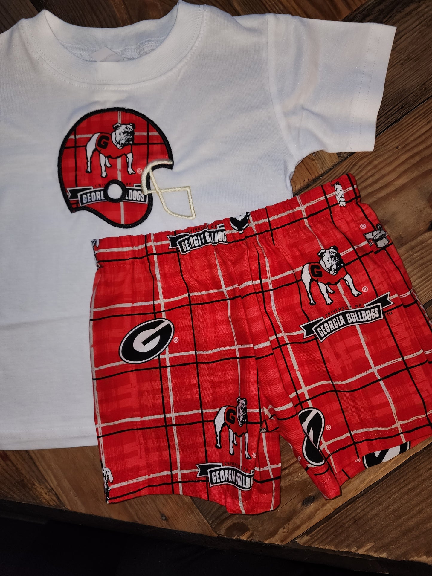 Georgia Bulldogs Two Piece Short Set