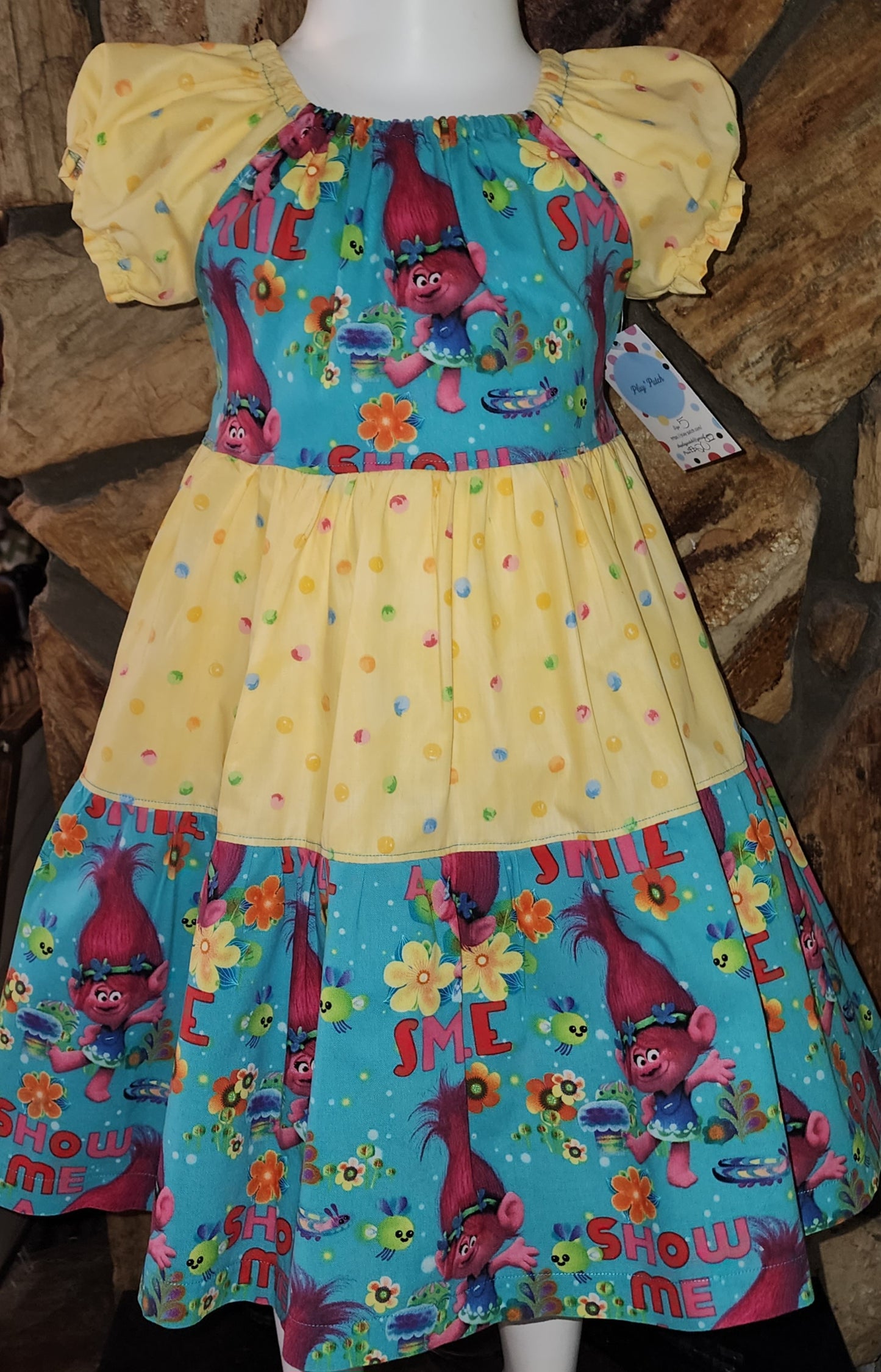 Poppy Trolls Size 5 Dress