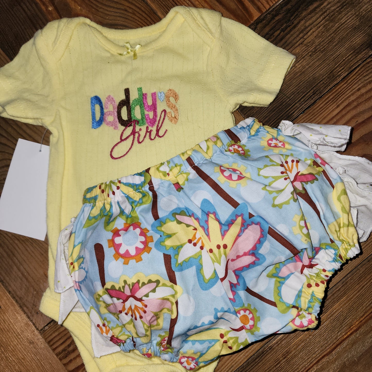 Daddy's Girl Two Piece Ruffle Bottom Set Size 3m