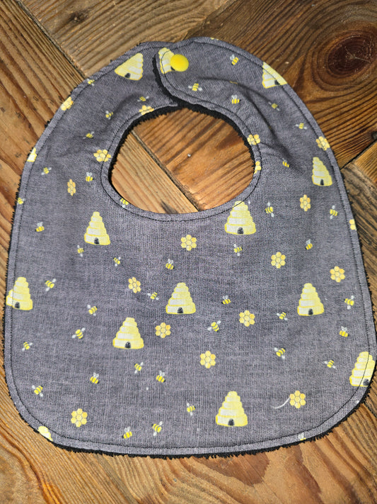 Bees and Honey Baby Bib