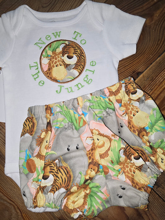 New To The Jungle Two Piece Newborn Set