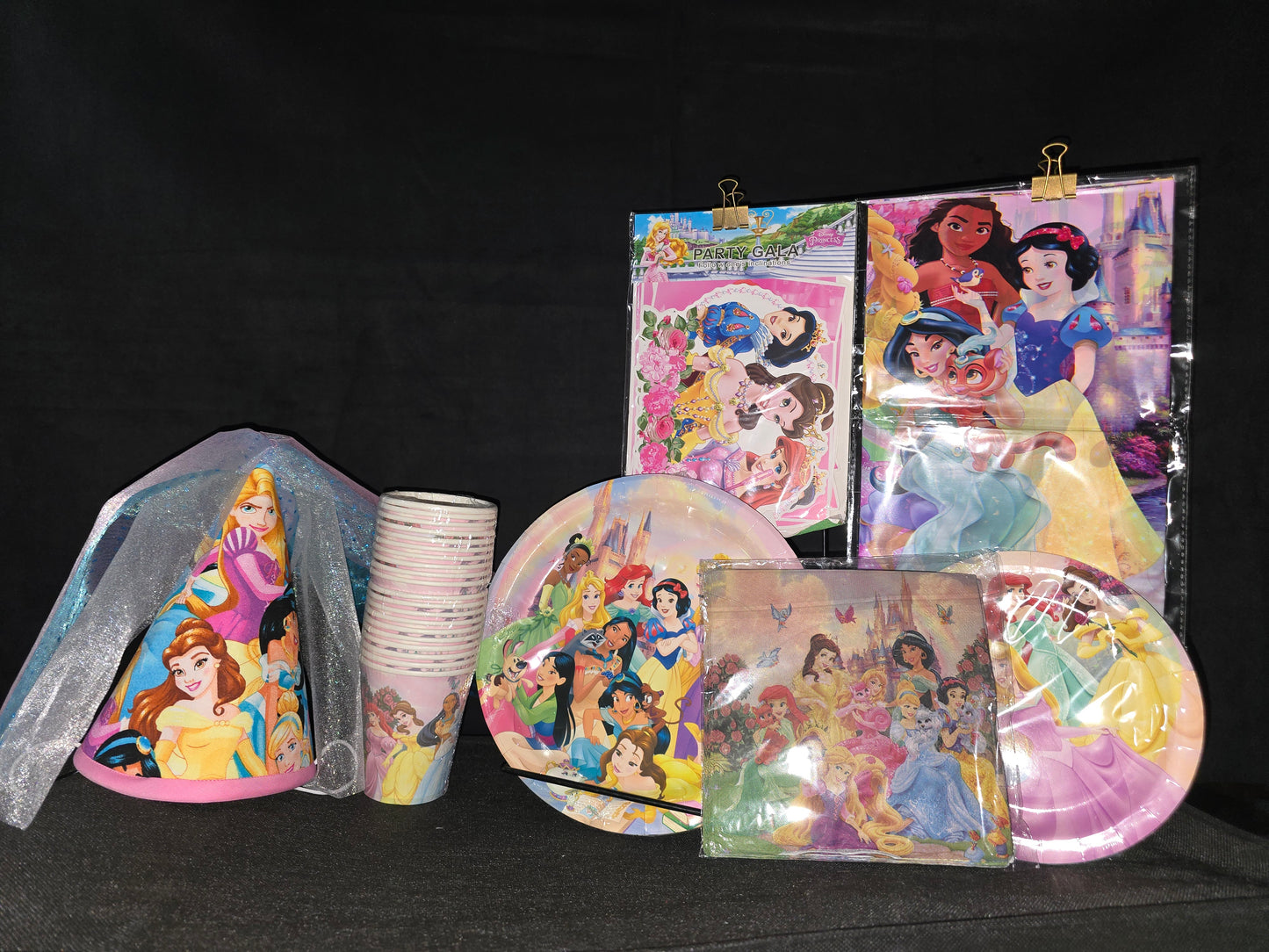 Princess Birthday Party Hat and Supplies