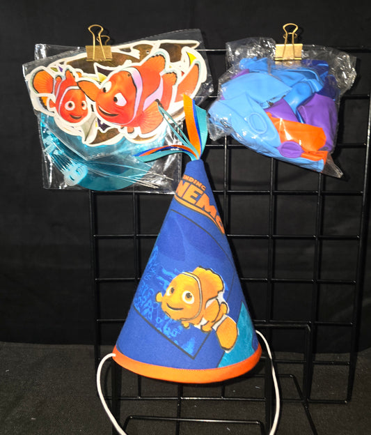 Nemo Birthday Hat  Birthday Banner and Balloons