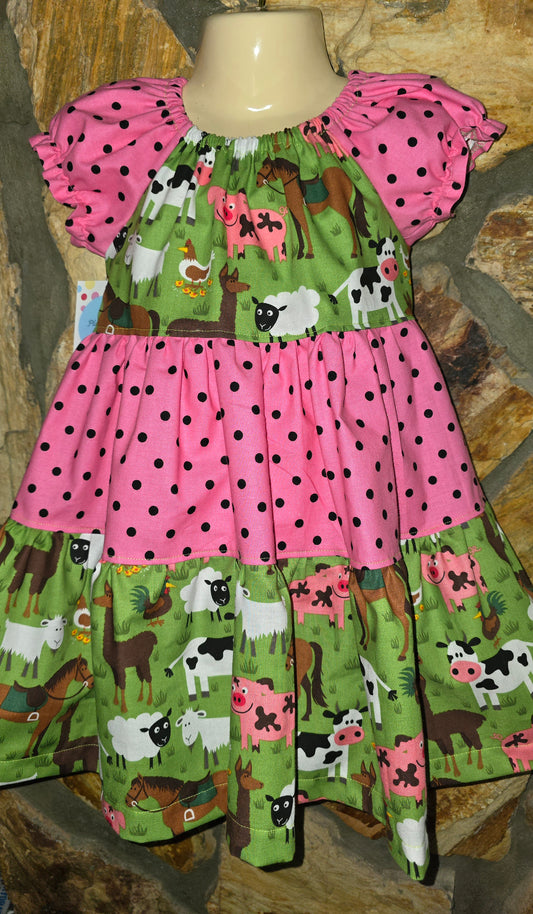 Farm Yard Size 3 Dress