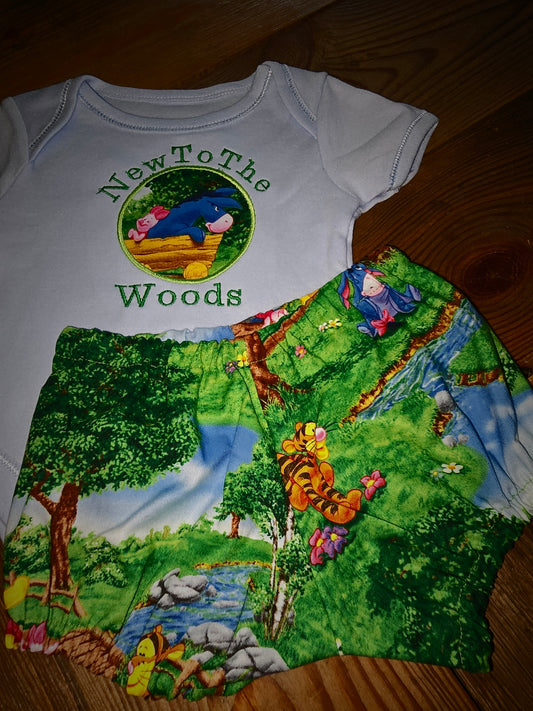 New to the Woods Winnie The Pooh and Friends Two Piece Set Size 3m