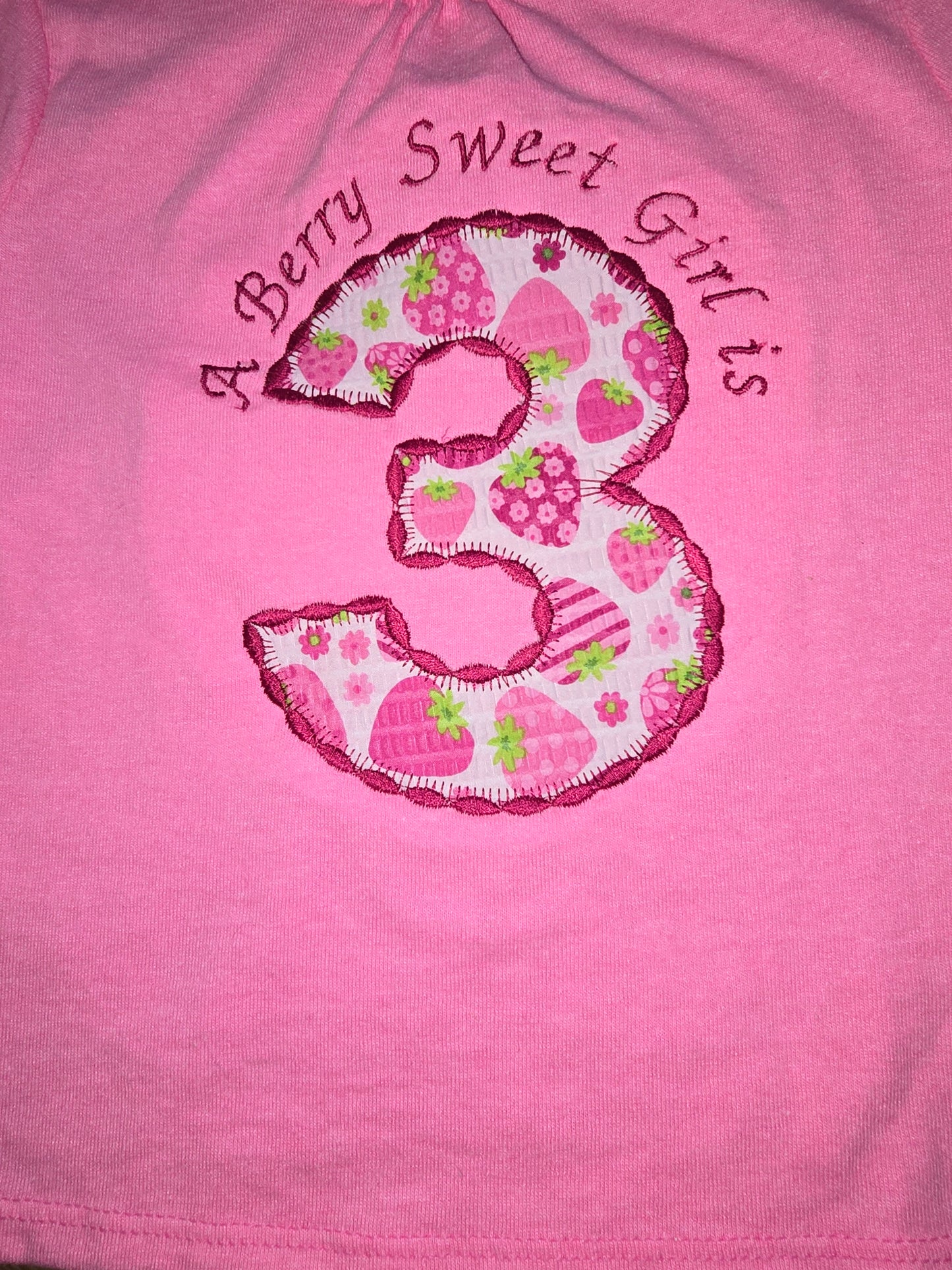 A Berry Sweet Girl Strawberry Birthday Shirt