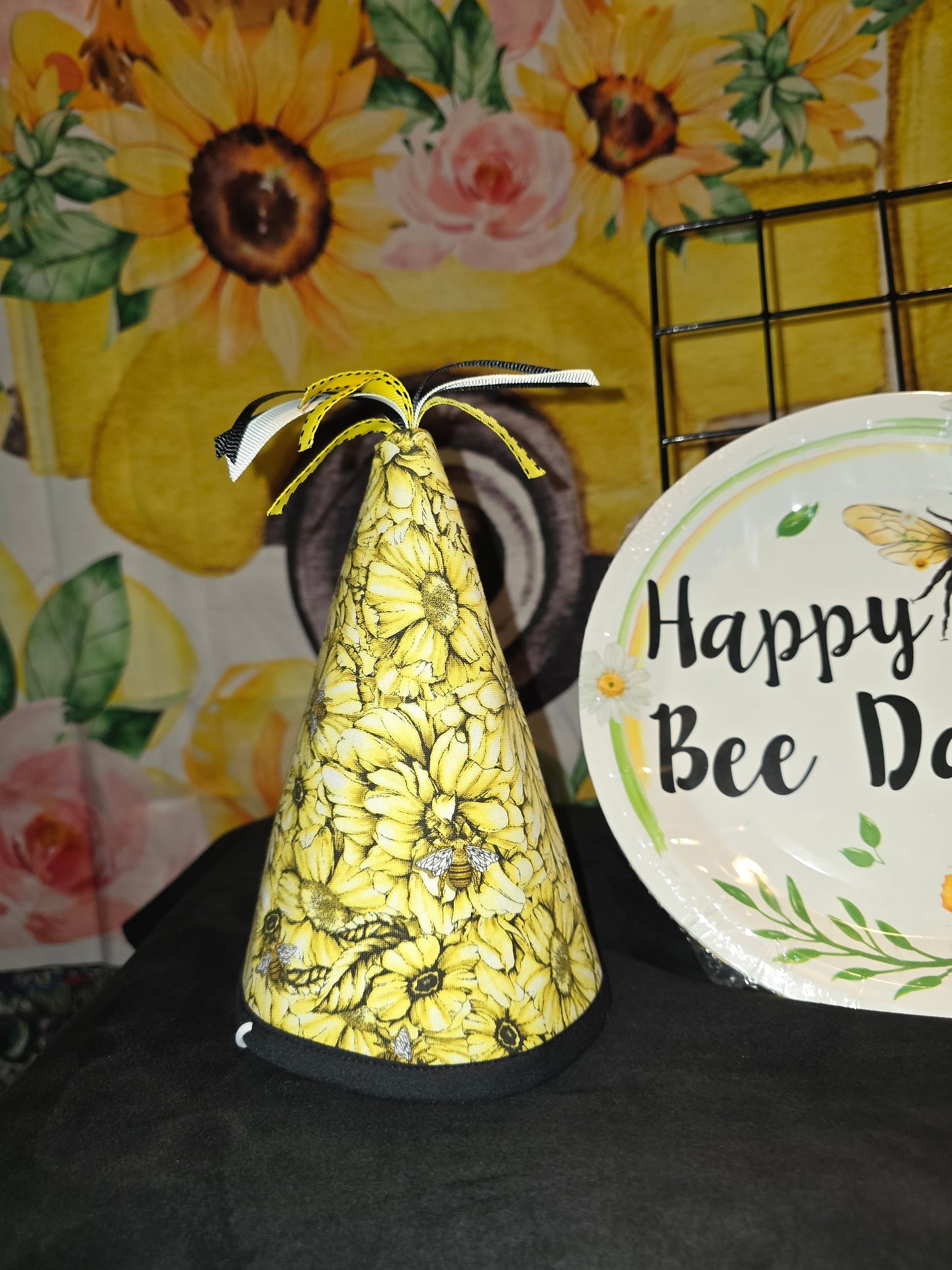 1st Bee Day Birthday Hat and Banner