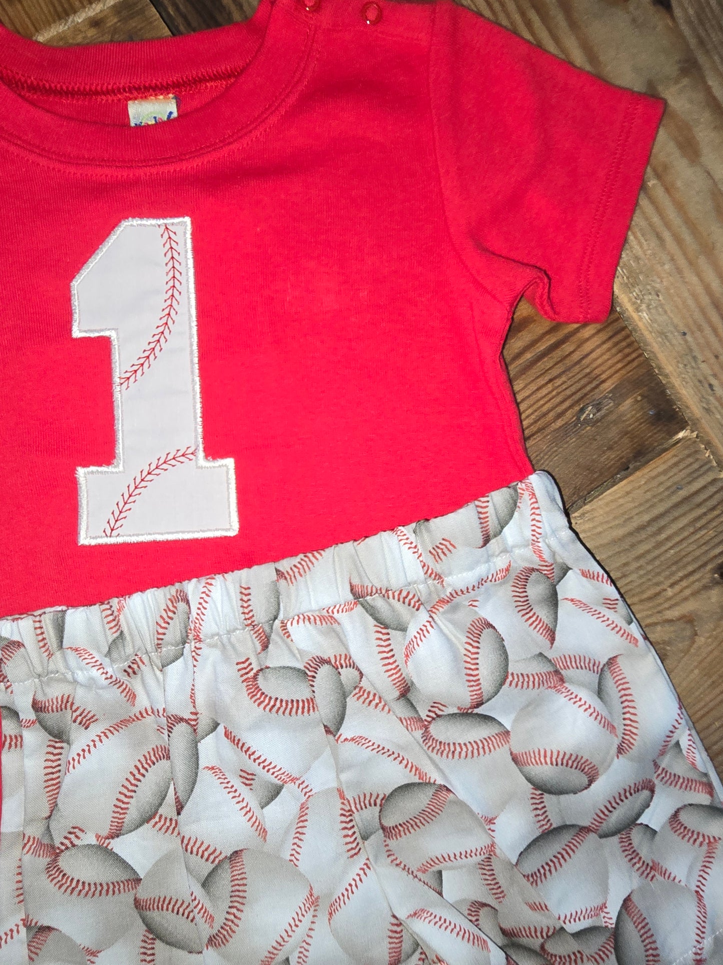 Baseball Themed Two Piece Birthday Set