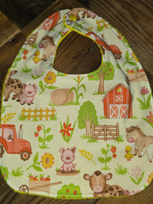 Barnyard Baby Bib
