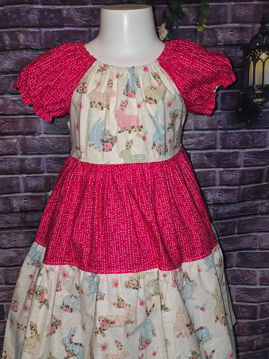 Easter Bunny size 6 Dress