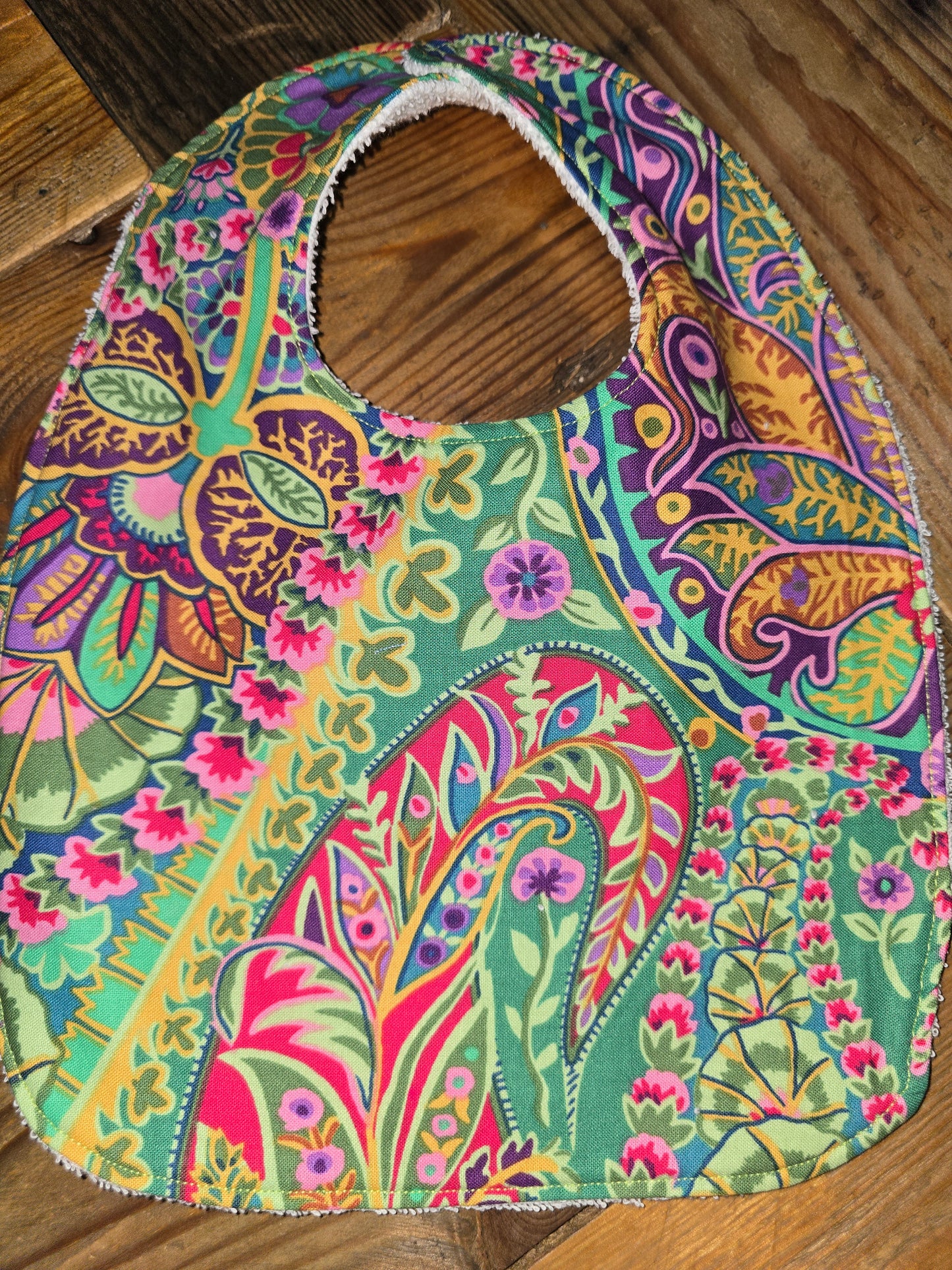 Damask Baby Bib
