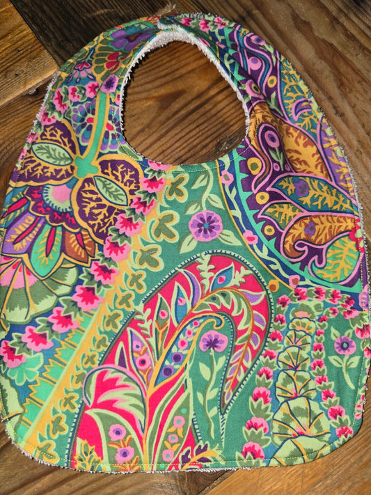 Damask Baby Bib
