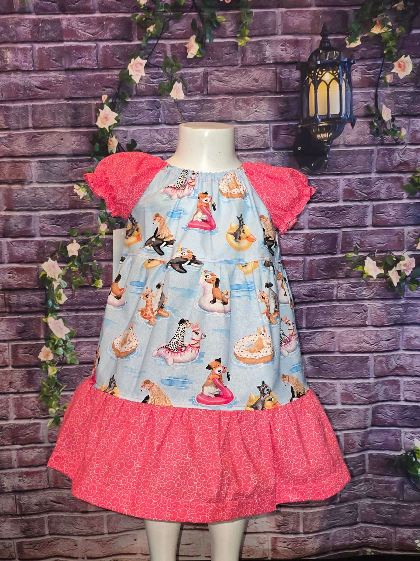 Splish Splash Dog Floats Size 18/24 m Dress