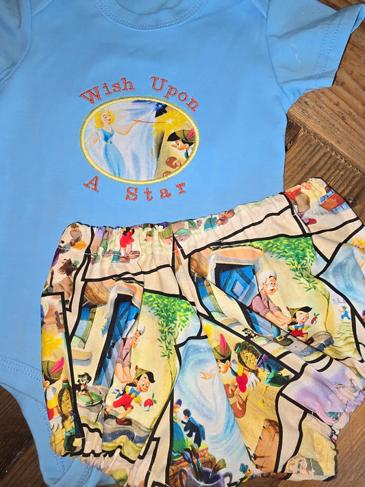 Wish Upon a Star Pinocchio Size 3m Two Piece Outfit