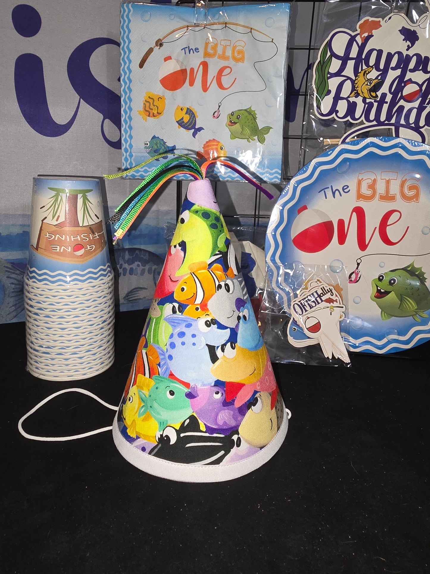 Big One Birthday Hat Banner and Party Supplies