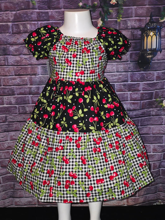 Cherry Time Size 5 Dress