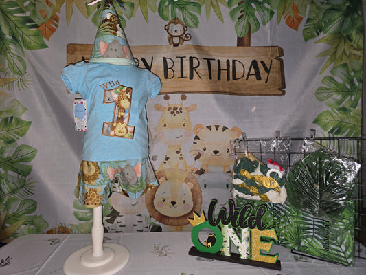 Wild One Size 18m Birthday Two Piece Set