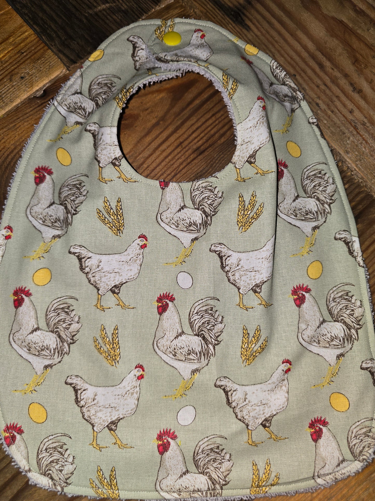 Chicken Themed Baby Bib