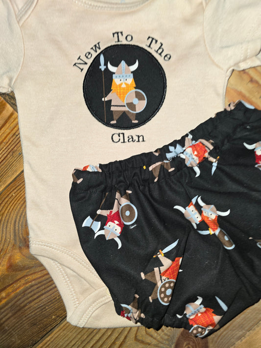 New to the Clan 0/3m Two Piece Viking Set