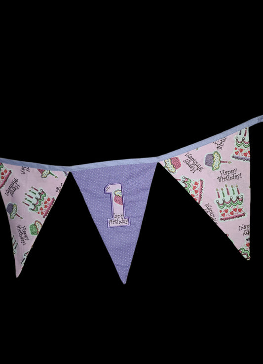 1st Birthday Highchair Banner Birthday Cake Banner