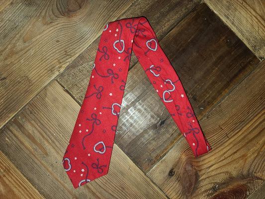 western themed boys necktie child sized red tie