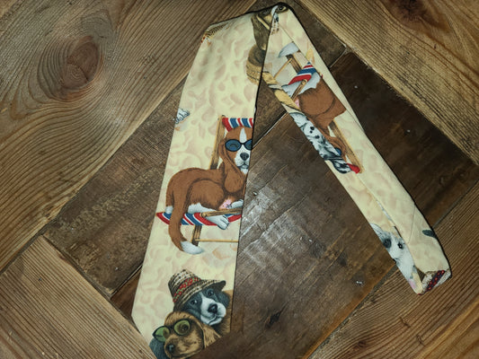 kids beach dog tie child sized tie boys necktie