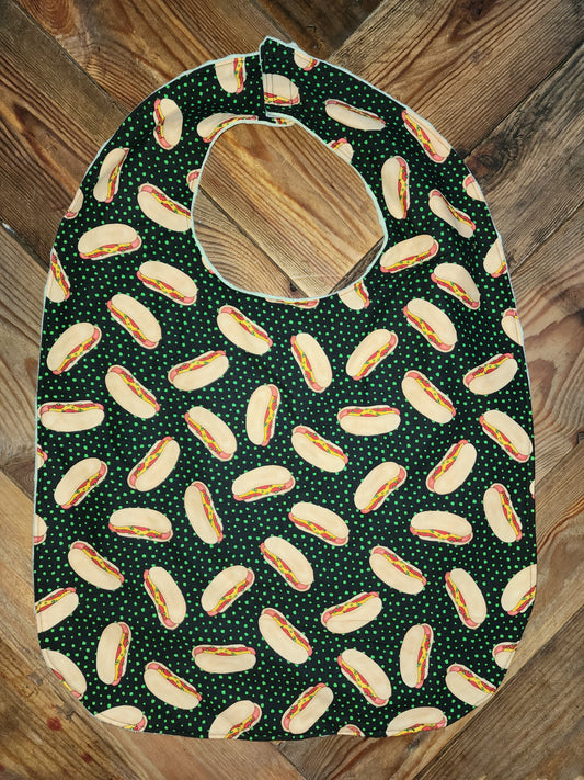 Hotdog Themed Adult Bib