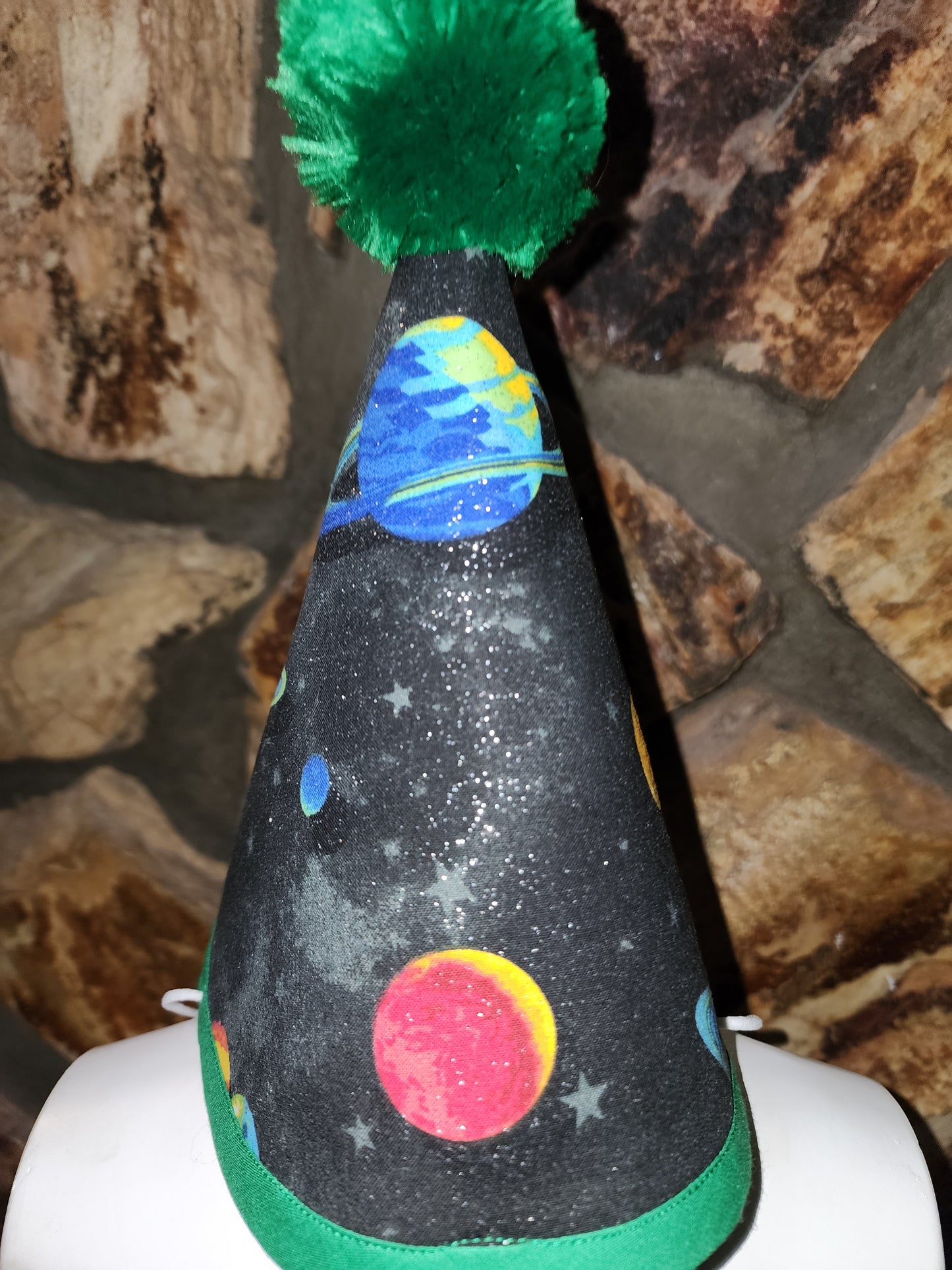 Space Themed Birthday Hat Paper Banner Cake Topper