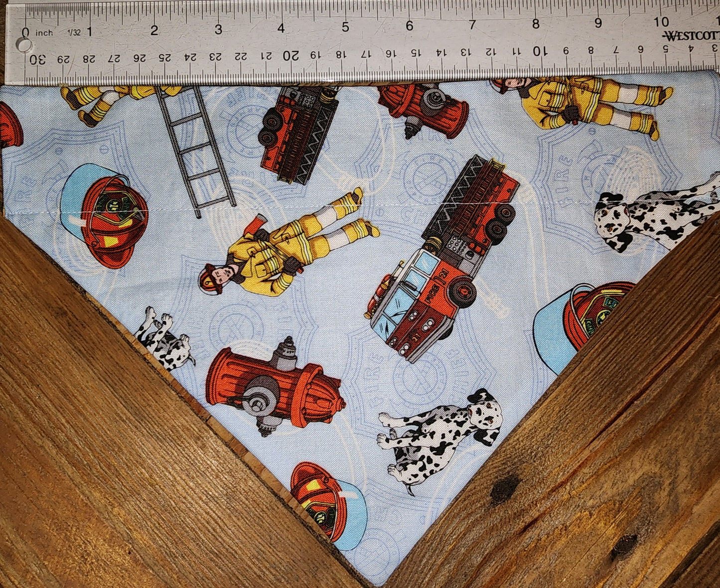 Firetrucks and Dalmations Medium Dog Bandana