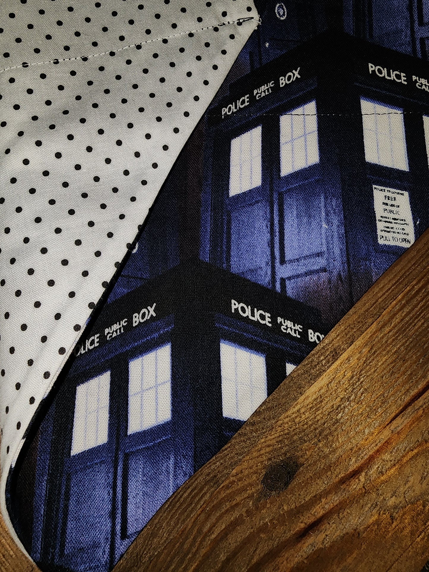 Dr Who Tardis Medium Dog Bandana