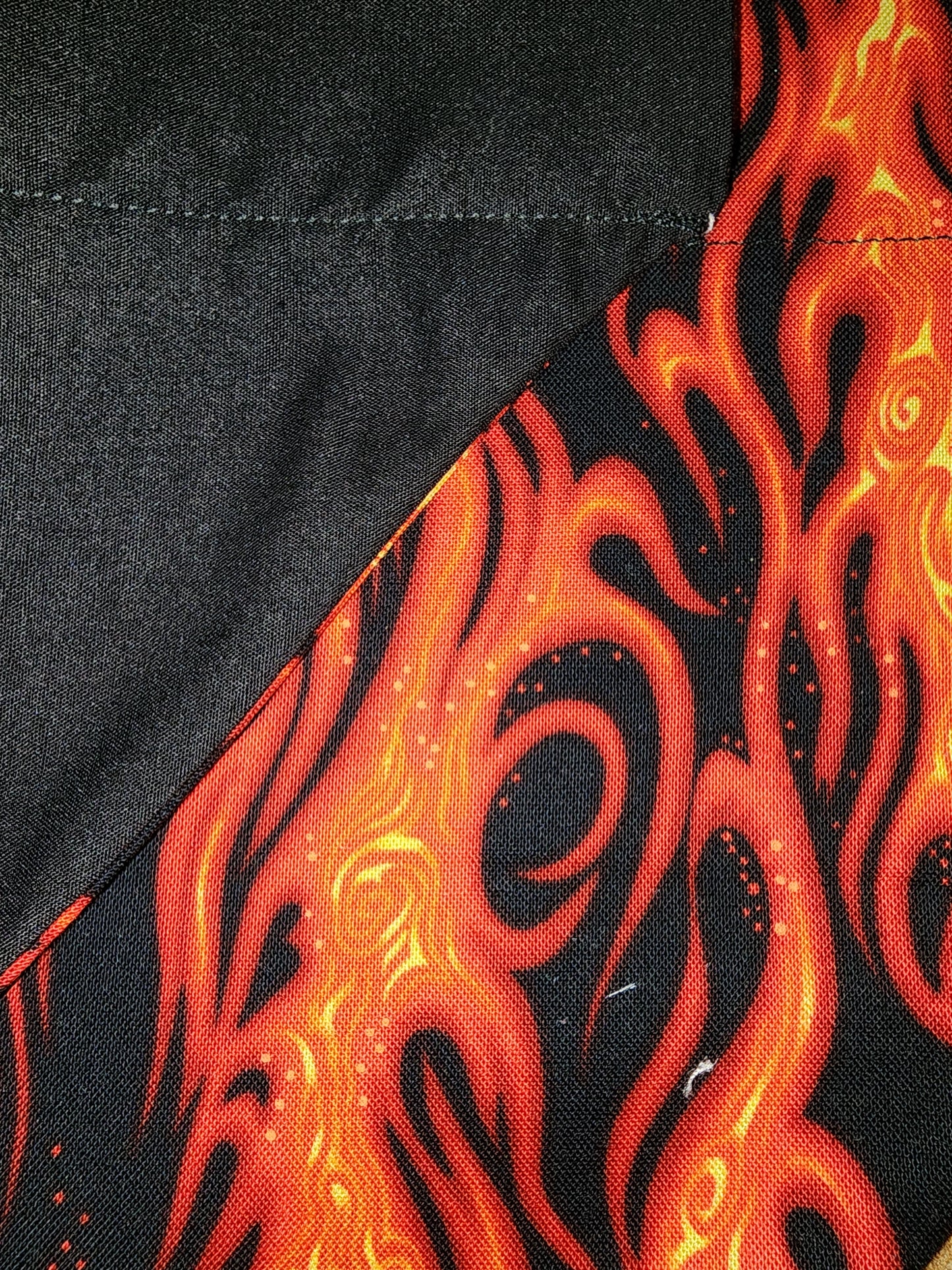 Burning Fire Large Dog Bandana