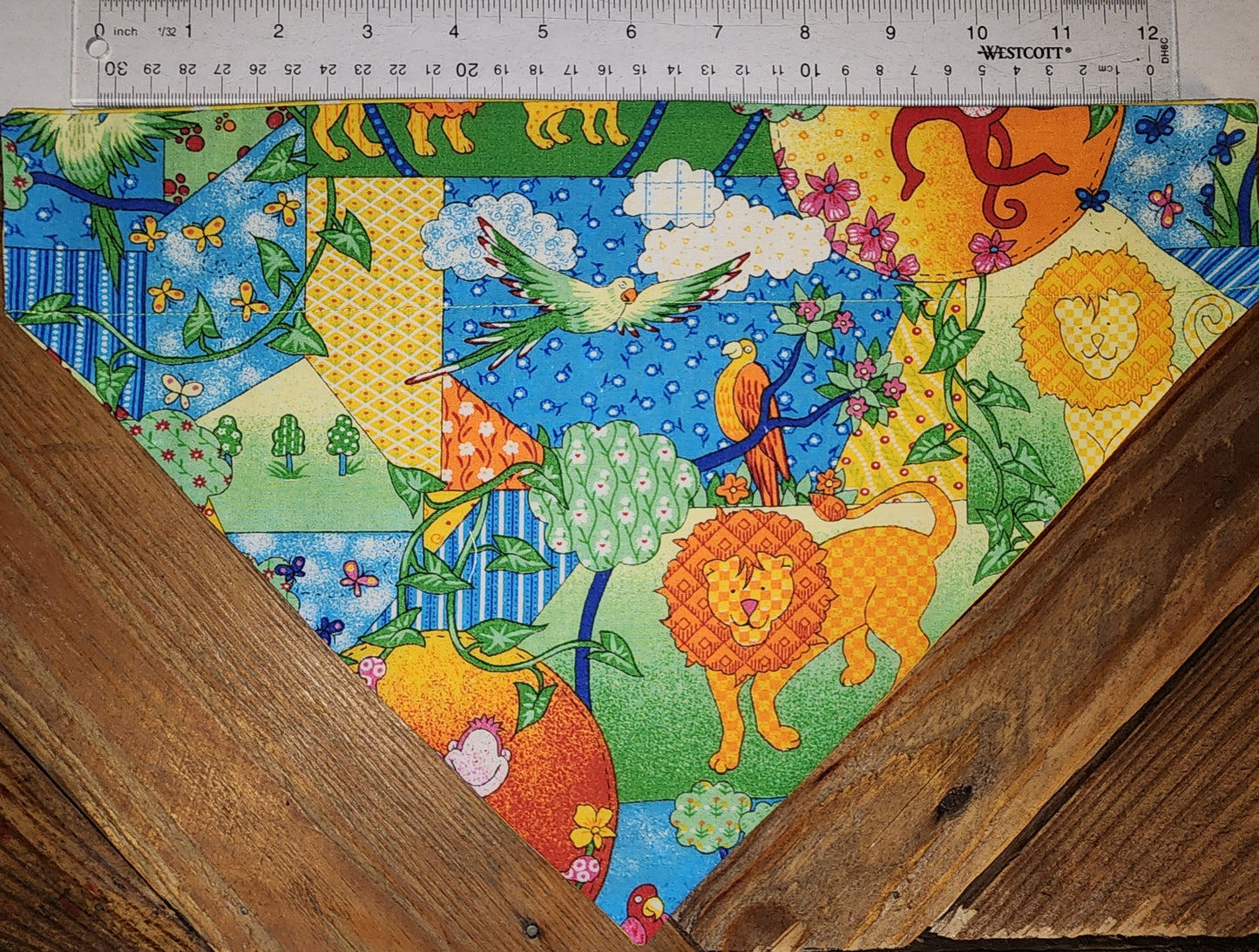 Jungle Themed Large Dog Bandana