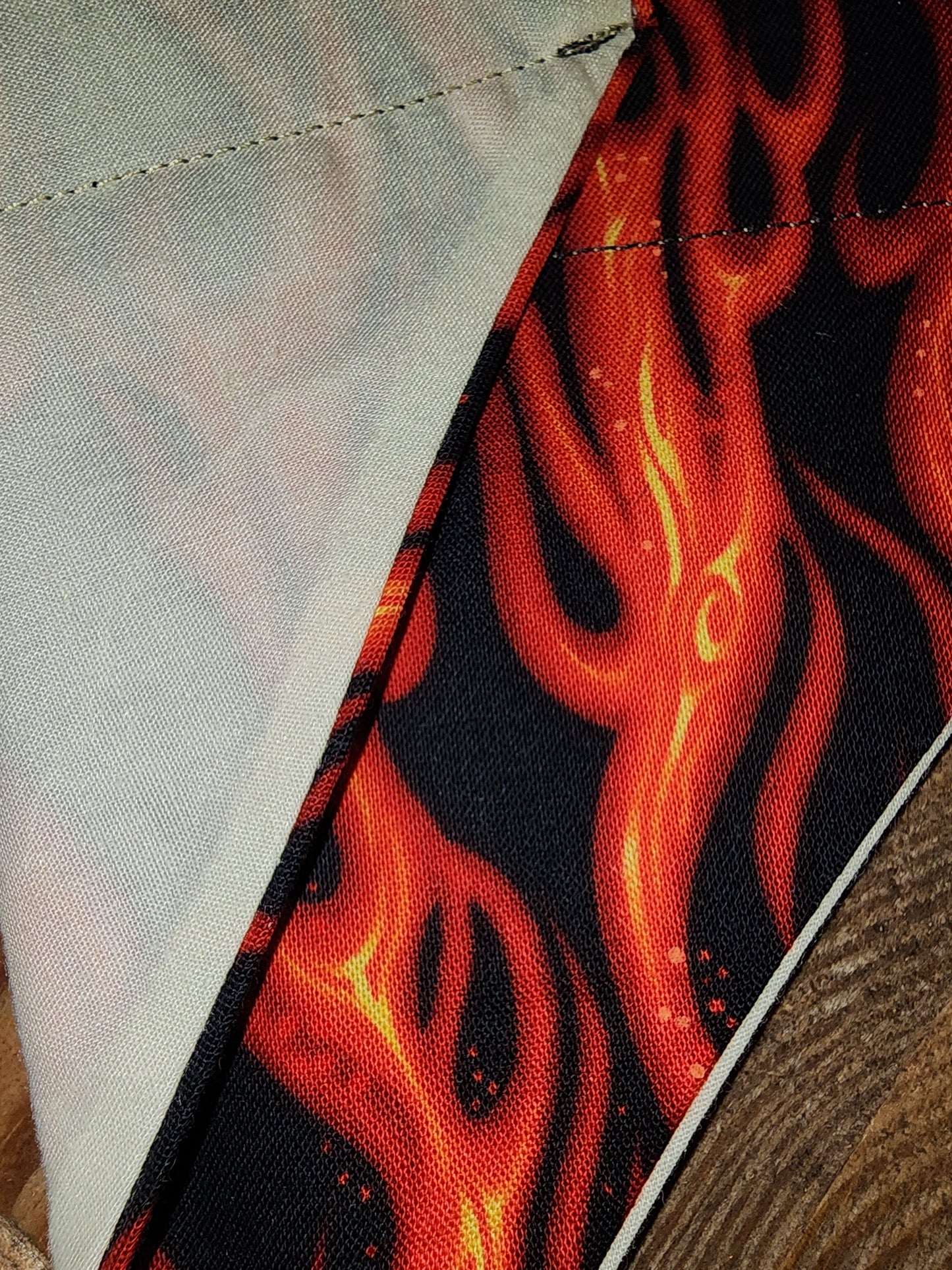 Burning Fire Small Dog Bandana