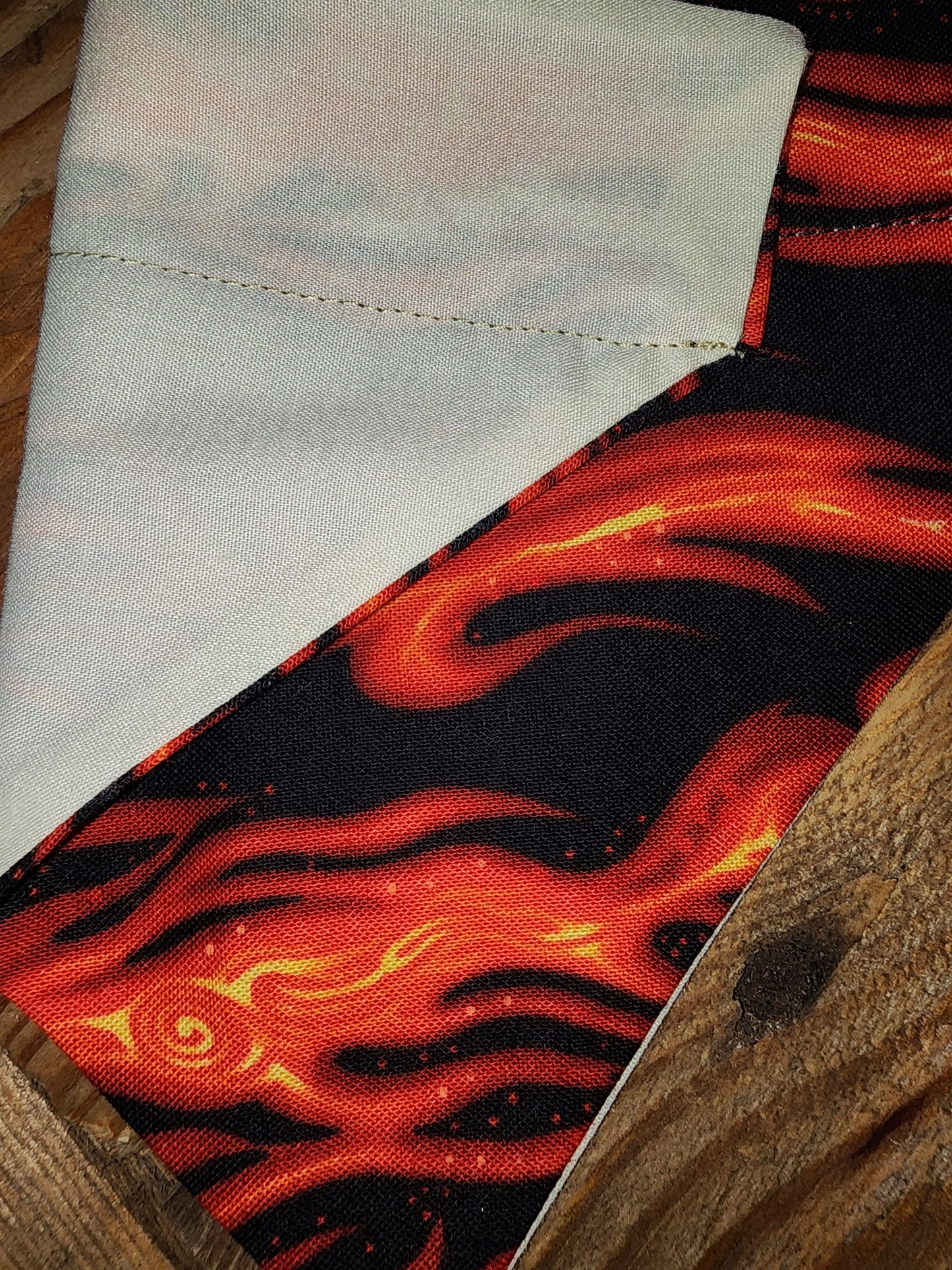 Burning Fire Small Dog Bandana