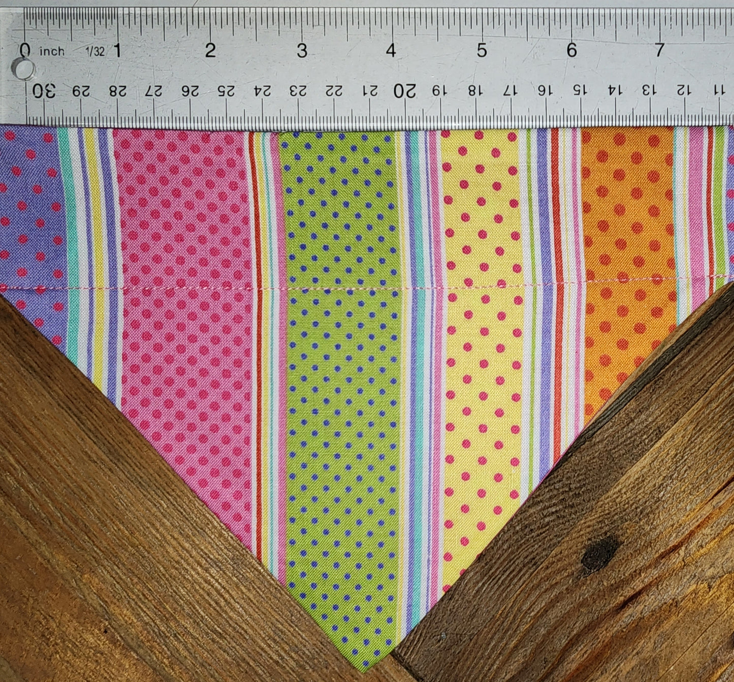 Dots and Stripes Small Dog Bandana