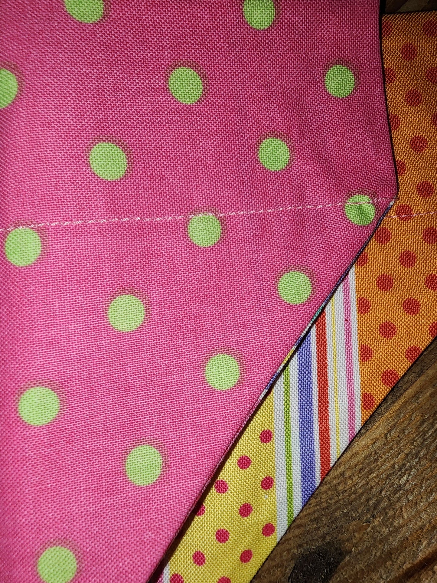 Dots and Stripes Small Dog Bandana