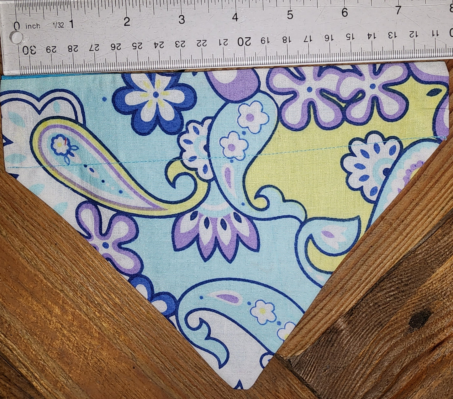 Flowers and Paisley Small Dog Bandana